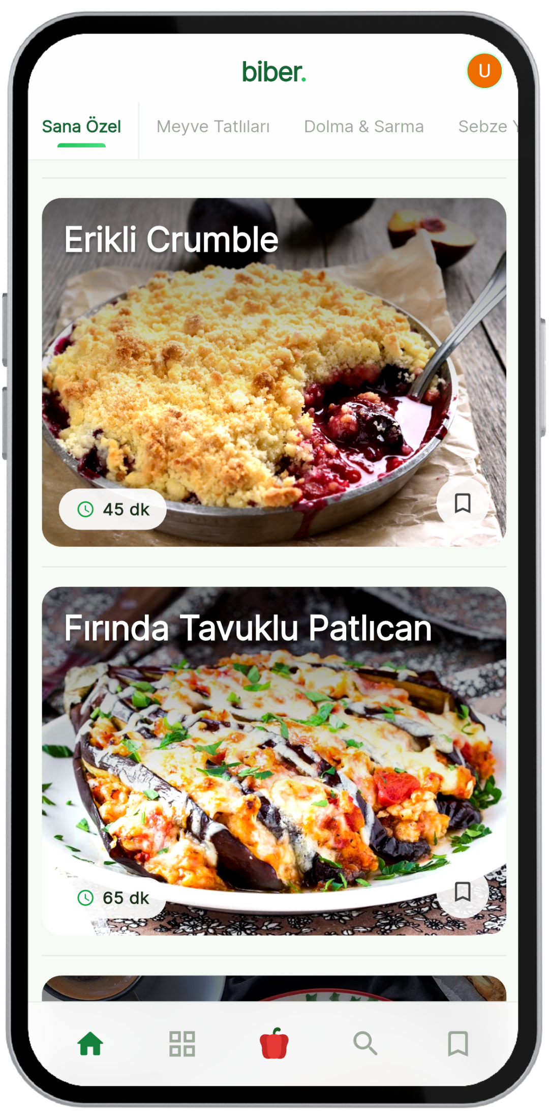 biber iPhone ekran görüntüsü